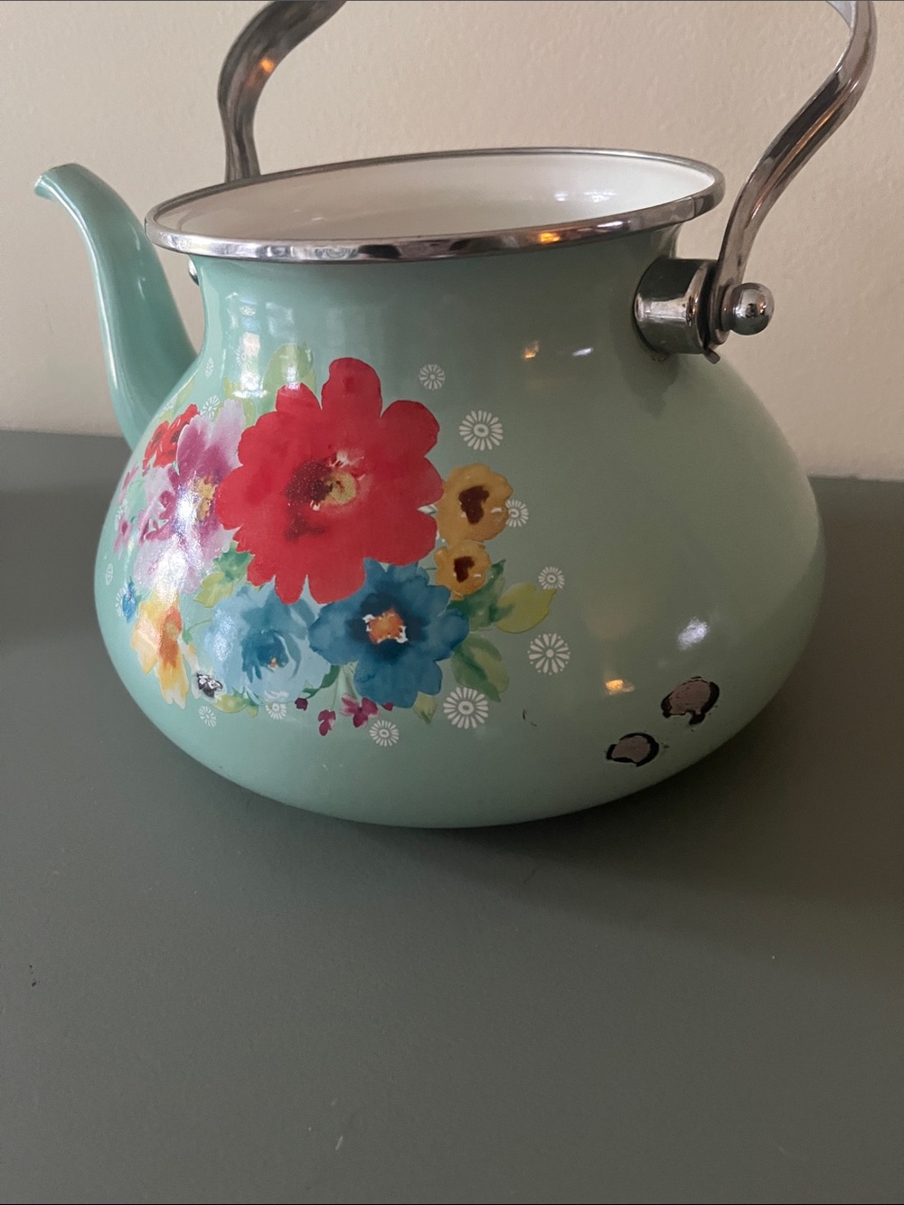 The Pioneer Woman Breezy Blossom Tea Kettle - Picture 7 of 8